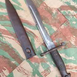 Ba&iuml;onnette espagnole mod&egrave;le 1941 dite "bolo" pour fusil Mauser Espagne Franco Espa&ntilde;a 1