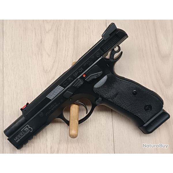 PISTOLET CZ 75 SP-01 SHADOW 50TH ANNIVERSARY CALIBRE 9X19MM DERNIERE QUANTITE