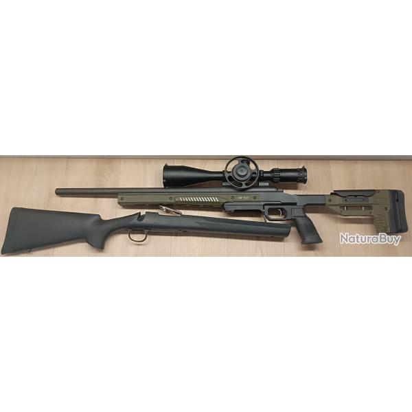 CARABINE A VERROU REMINGTON 700 SPS VARMINT CALIBRE 308WIN CHASSIE MDT ORYX + LUNETTE HAWKE SIDEWIND