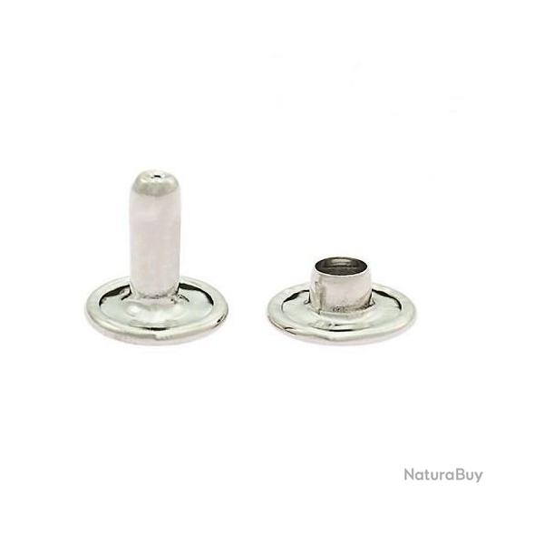 Rivet tubulaire double 12 x 13 acier nickel� 10 pi�ces