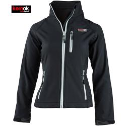 Veste Chauffante Soft Shell Femme KERNOK XS Noir