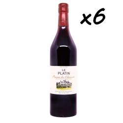 Vente Flash exclusive Pineau des Charentes "Le Platin" Offre rouge 6 bouteilles, port offert