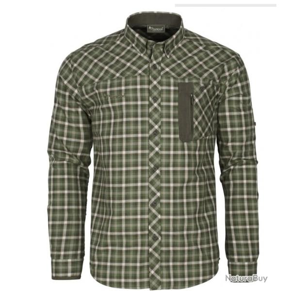 Destockage - Chemise Pinewood Wolf coloris : 760 green/off white