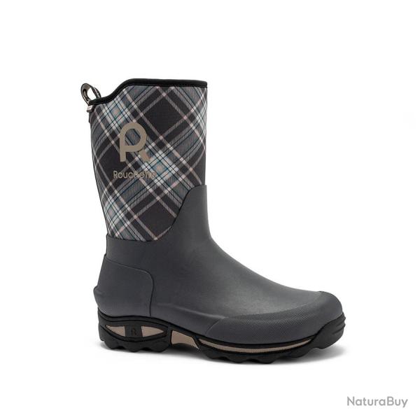 Demi botte CLEAN GARDEN PLAID Gris