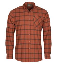 Destockage - Chemise Pinewood Varnamo Flannel  coloris : 806 Terracotta/SuedeBr