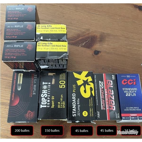 Lot Diverses Munitions 22Lr