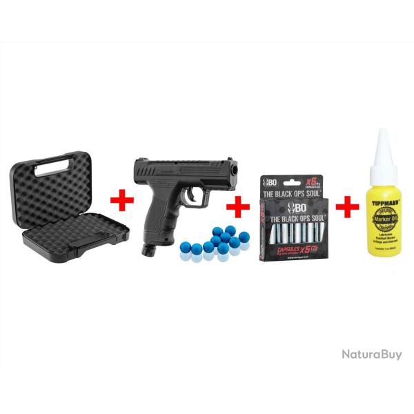 Pack complet Pistolet D�fense BEEMAN BP50 - cal 50 CO2 - 15 Joules