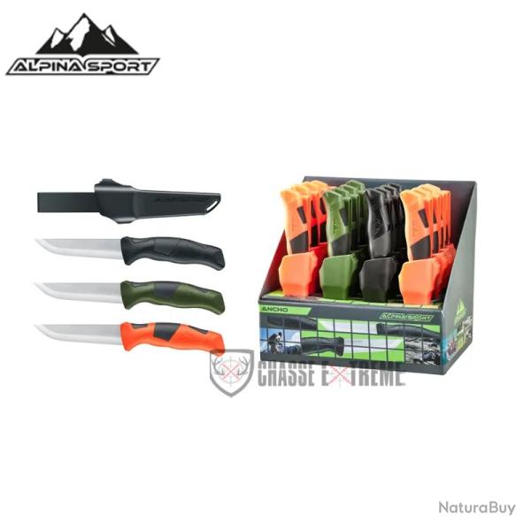 Couteau ALPINA SPORT Ancho Orange / Vert / Noir