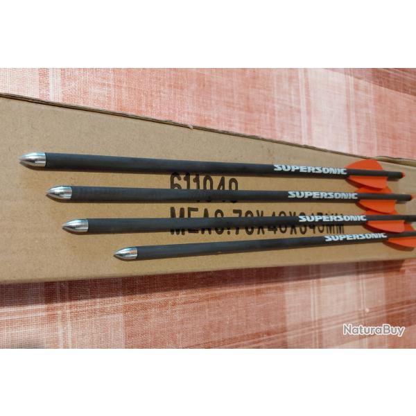 X-Bow FMA - 4 Fl�ches carbone Standard pour pistolet arbal�te Supersonic