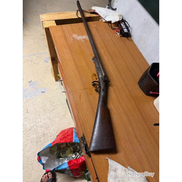 vieux fusil � chien chambre 75 mm