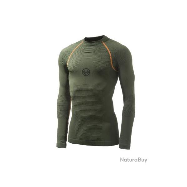 T-shirt Beretta body mapping 3D vert manches longues T.L/XL