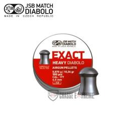 500 Plombs JSB MATCH DIABOLO Exact Heavy Cal 4,52 mm