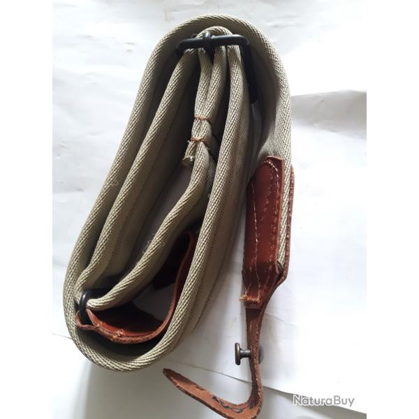 *NOUVEAU PRIX! BRETELLE LARGE AUTO REGLABLE,CUIR &TOILE;neuve de STOCK,pour grenadi�res 20 mm.!