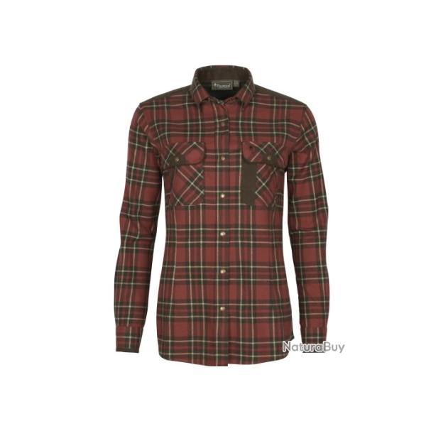 Destockage - Chemise Pinewood Prestwick Exclusive Femme coloris : 821 D.Terracotta/D.Green