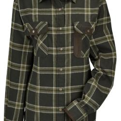 Destockage - Chemise Pinewood Prestwick Exclusive Femme coloris : 184 Mossgreen/D.Brown