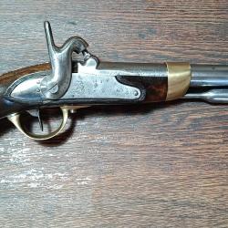 Pistolet de cavalerie ou d'ar&ccedil;on &agrave; percussion - mod&egrave;le 1822 T bis - Mutzig construit neuf - EM