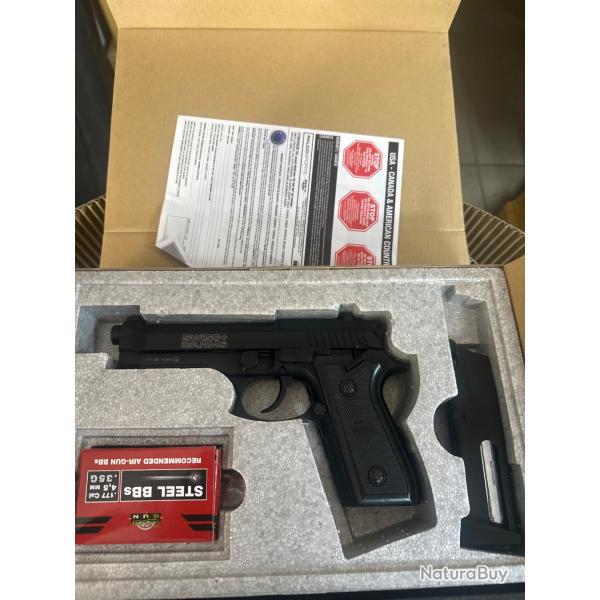 Sa p92 pistolet 4.5 mm billes acier full m�tal culasse mobile