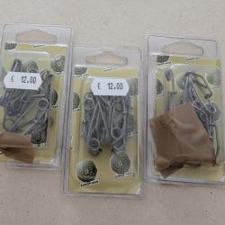 3 bo&icirc;tes d'&eacute;pingles inox petit mod&egrave;le