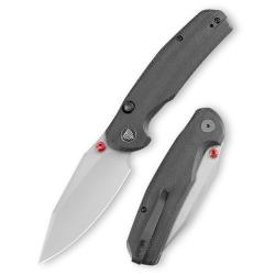 Couteau Trivisa Hornet Pro-BM Lame Acier 14C28N Manche Micarta Button Liner Lock TVJM12BM14