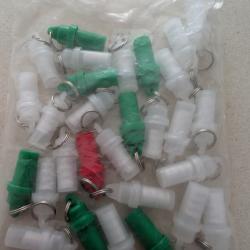 Lot de tube porte identification pour chien