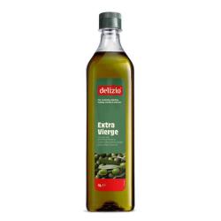 Huile d'olive Extra vierge Delizio  - Bouteille PET de 1L