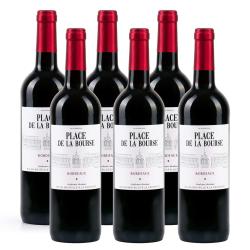 Bordeaux Rouge Place de la Bourse - Vin AOP - 6 bouteilles de 75cl