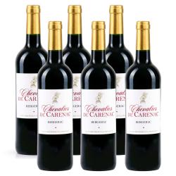 Bergerac rouge Chevalier de Carenac - vin IGP - 6 bouteilles de 75cl