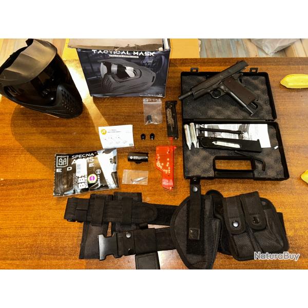 Lot 1911 cybergun traceur vert