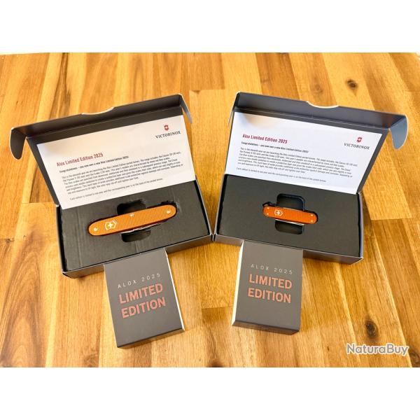 Victorinox Alox Limited Edition 2025 - Pioneer X + Classic SD - Stone Red - Neufs en bo�te