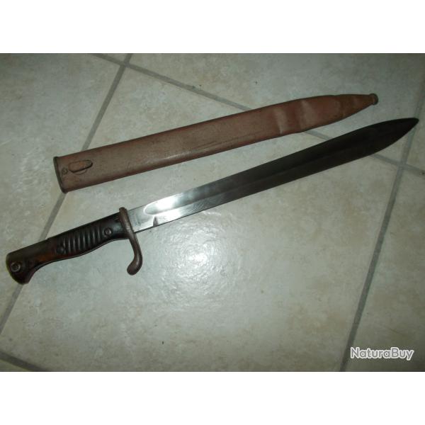 baionnette ancienne double fabrication solingen magdeburg allemande mauser 1914 1918 ww1 militaria