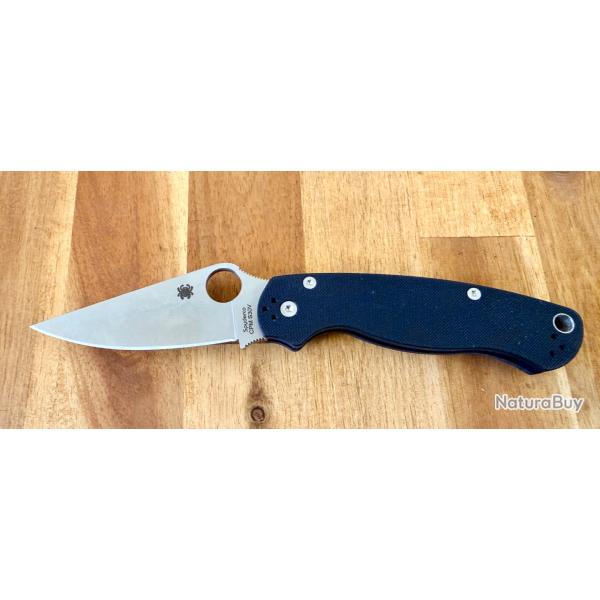 Spyderco Paramilitary 2 PM2 - CPM S30V - G10 noir - Excellent �tat