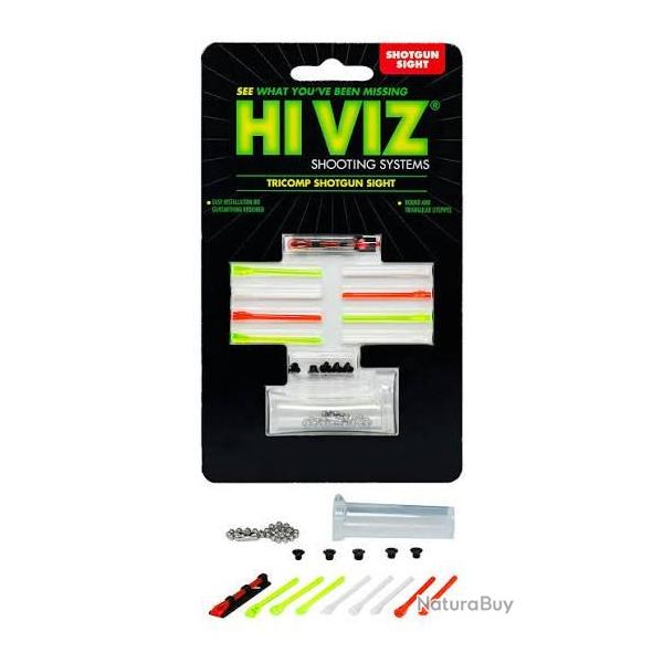 Guidon HI VIZ Tricomp shotgun sight 6 fibres en set