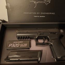 Tokyo Marui P320 Full Size GBB Noir et Or