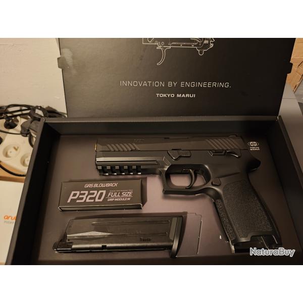 Tokyo Marui P320 Full Size GBB Noir et Or