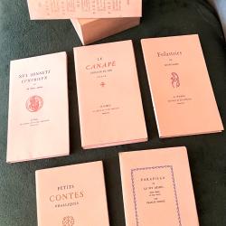 3 coffrets Au cercle du livre pr&eacute;cieux l'&eacute;crin secret du bibliophile erotisme 1958-1959