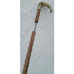 ANCIENNE & SPLENDIDE CANNE EPEE  FUT NEFLIER  . LONGUE LAME EN CROIX  . PARFAIT FONCTIONNEMENT .