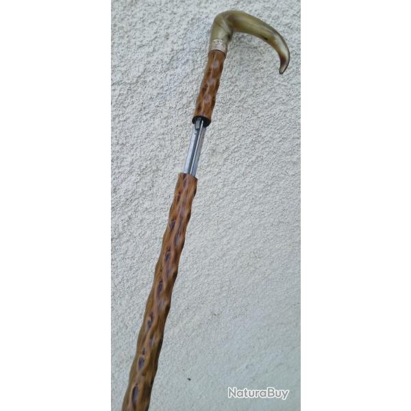ANCIENNE & SPLENDIDE CANNE EPEE  FUT NEFLIER  . LONGUE LAME EN CROIX  . PARFAIT FONCTIONNEMENT .
