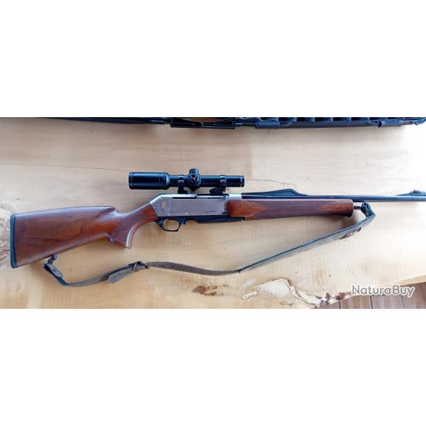 Carabine browning  Bar longtrac Semi auto calibre 7x64 avec lunette Bushnell Trophy montage amovible