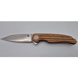 Couteau Black Fox Argus Ziricote Wood D2 By Matveev