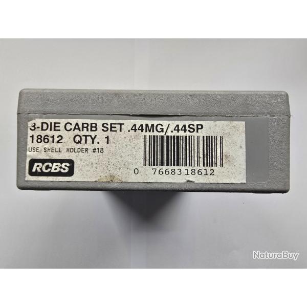 RCBS outils 44 spl / 44 mag carbide + shell holder