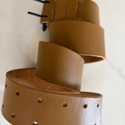 Ceinturon en cuir arm&eacute;e fran&ccedil;aise T6 longueur 118 cm