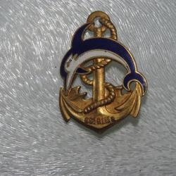 INSIGNE  66 &deg; REGIMENT   INFANTERIE  DE MARINE    / 4 &deg; D.I.M   --GUERRE  ALGERIE ----DRAGO  H. 783-
