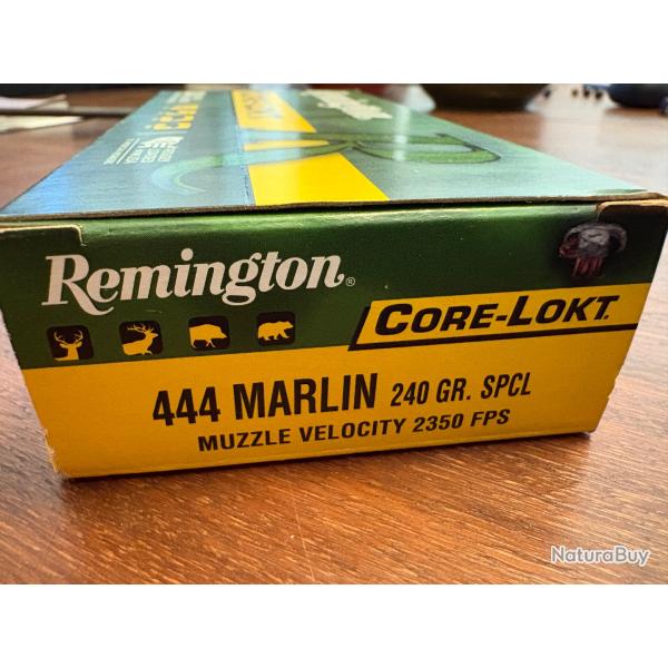 Cartouche 444 Marlin Remington 240GR