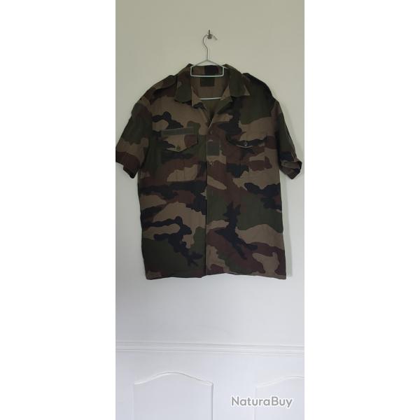 Chemise militaire camouflage Arm�e fran�aise - Traitement anti-moustique - Taille 41/42 - Neuve