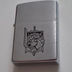 Briquet Zippo 3&egrave;me RPIMa R&eacute;giment Parachutiste d'Infanterie de Marine. Superbe.