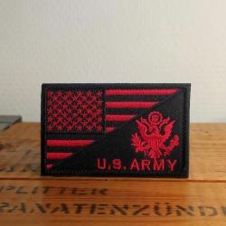 &Eacute;cusson patch brod&eacute; U.S. Army & Drapeau US Rouge
