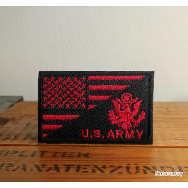 �cusson patch brod� U.S. Army & Drapeau US Rouge