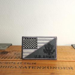&Eacute;cusson patch brod&eacute; U.S. Army & Drapeau US Gris