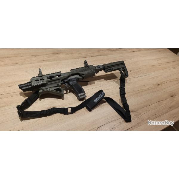Pack CANIK - TP9 SFX Mod.2 TUNGSTEN - 9x19 + Chassis Kidon K21/ Cross M4