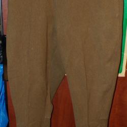 PANTALON D'OFFICIER DE L'ARMEE FRANCAISE PERIODE 1930-1940 ,  AVEC BOUTONS EN BOIS ET BOUTONS EN NAC